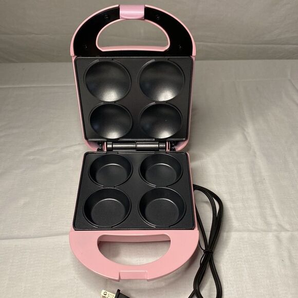 Babycakes Mini Donut Maker, Pink, Nonstick Donut Hole Cake Pop‎ 4 Count New - Picture 2 of 4